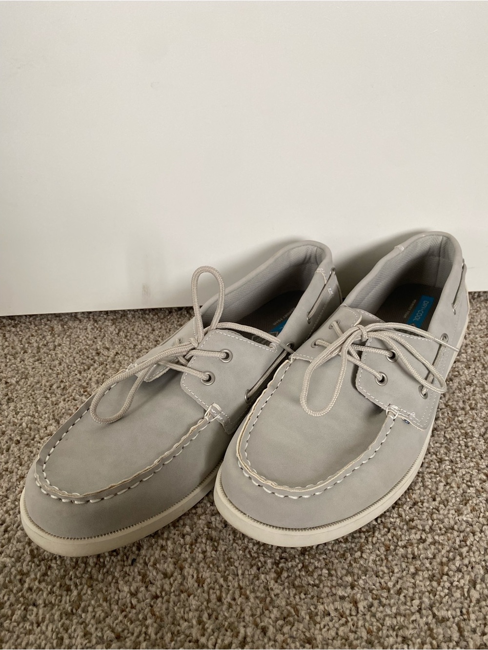 St. John's Bay Light Gray Men's Boat Shoes